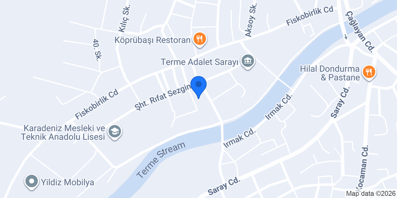 Terme Fatih Anadolu Lisesi konumu