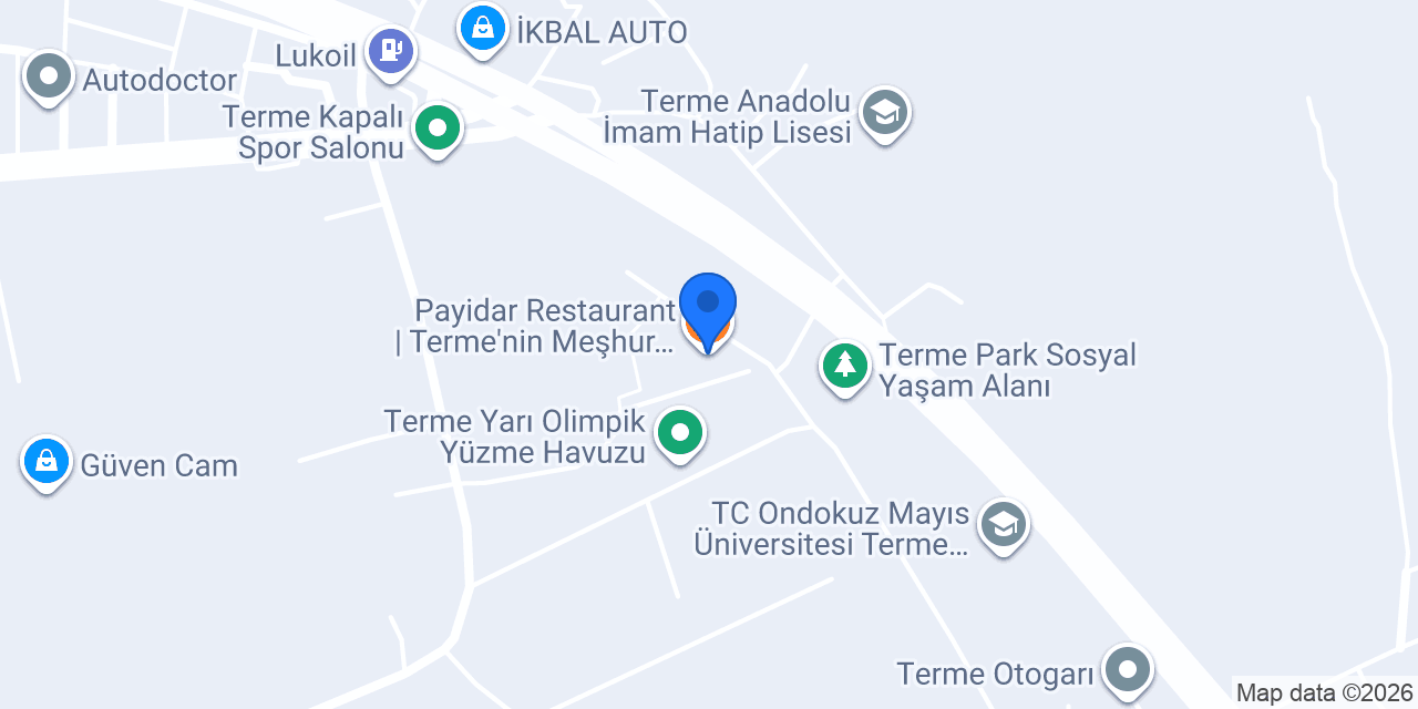 Payidar Restaurant | Terme'nin Meşhur Pidecisi konumu