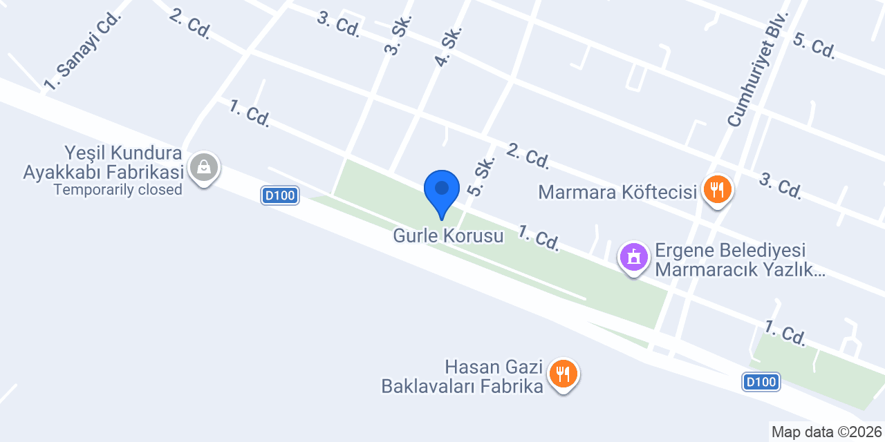 Ergene Atatürk Evi konumu