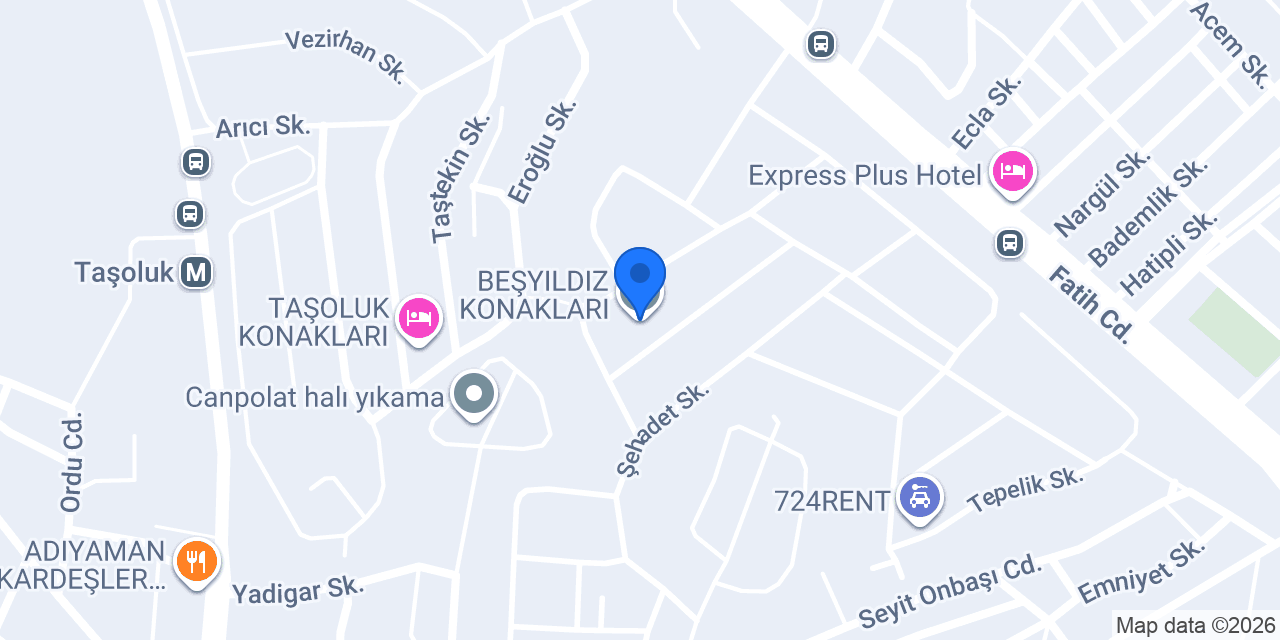 BEŞYILDIZ KONAKLARI konumu