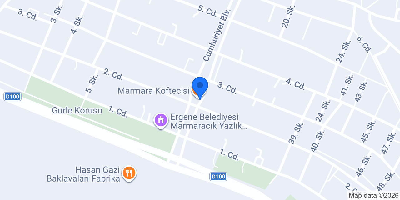 Marmara Köftecisi konumu