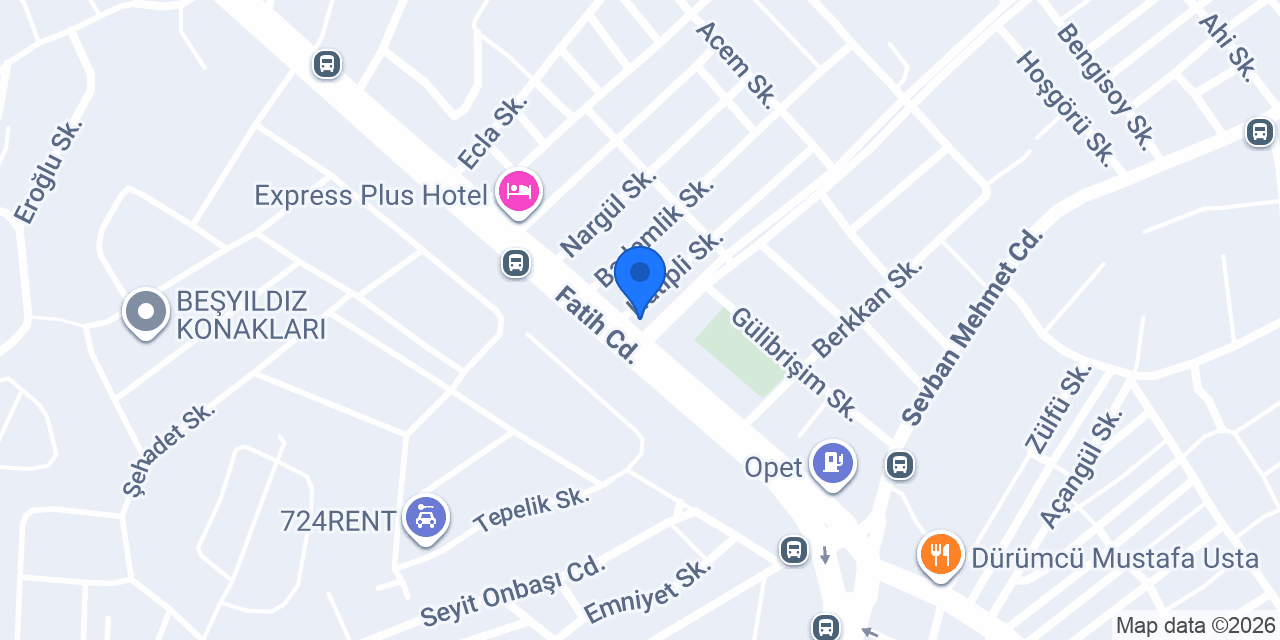 Würth Satış Mağazası konumu