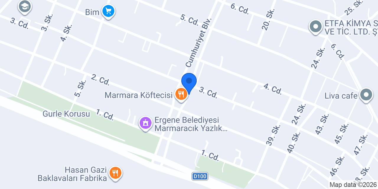 Ergene Oto Kurtarıcı Yol Yardım konumu