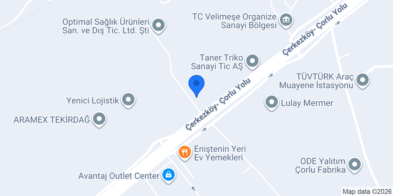 NEVZADE ENDUSTRIYEL URUNLER VE TARIM SAN. TIC. LTD. STI. konumu