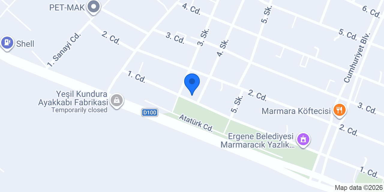 Ergene İlçe Jandarma Komutanlığı konumu