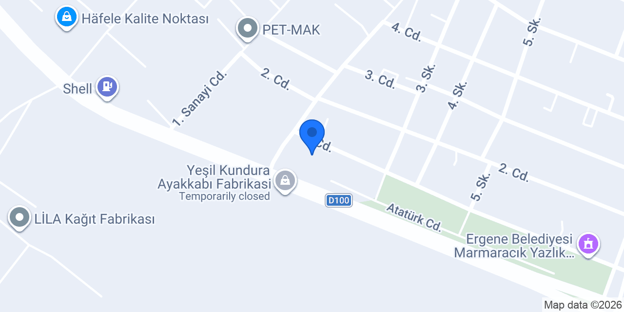 Ergene Tapu Müdürlüğü konumu