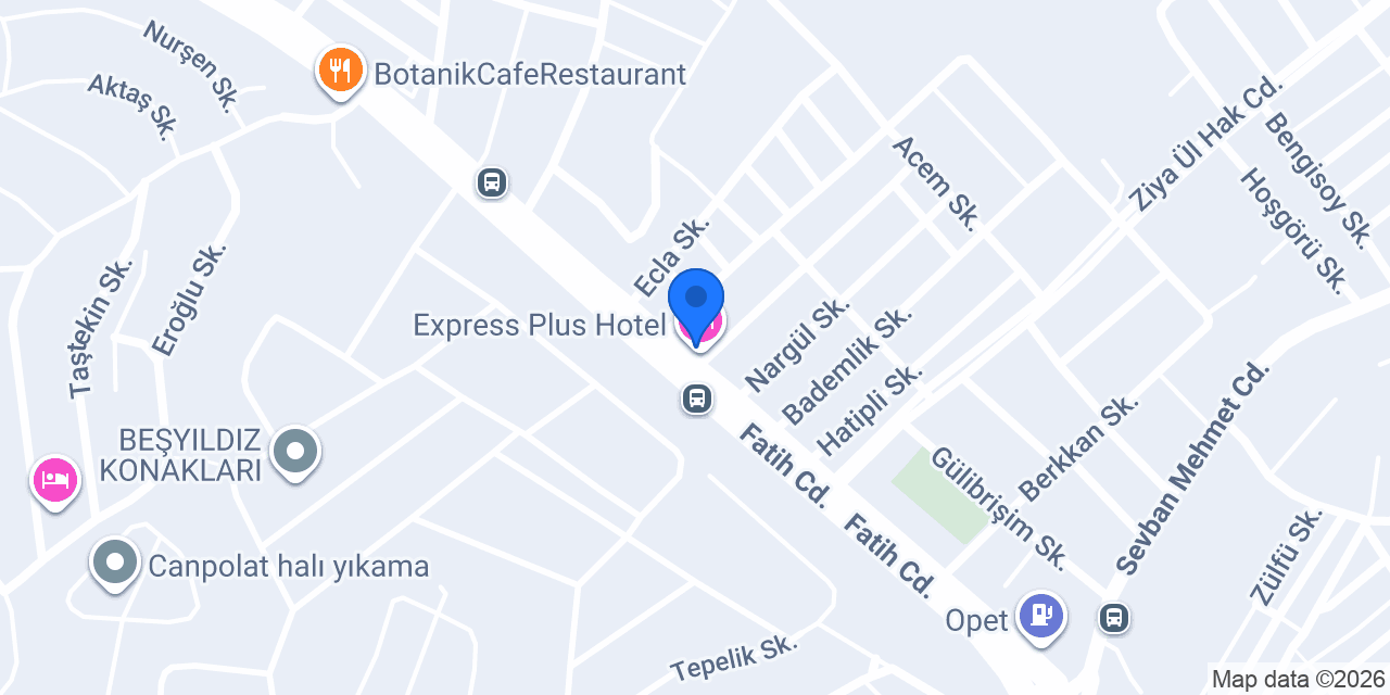 Express Plus Hotel konumu