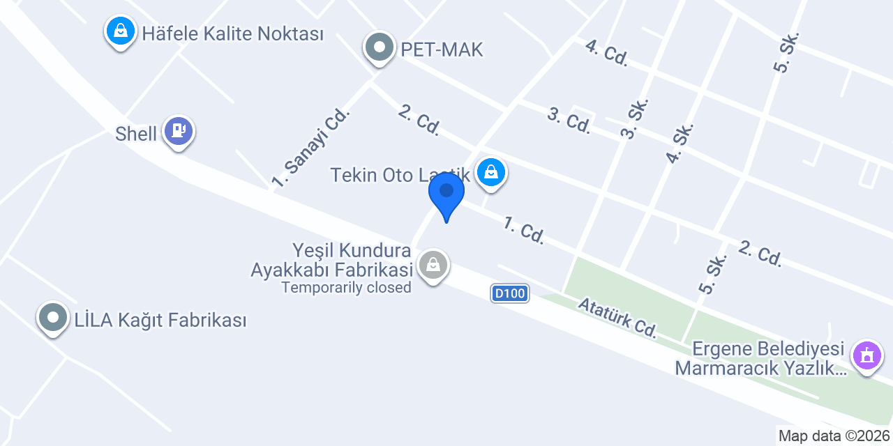 Ergene İlçe Sağlık Müdürlüğü konumu