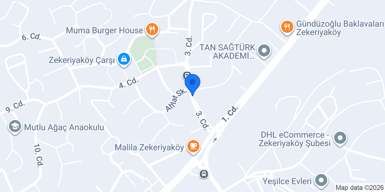 Zekeriyaköy final VIP Kurs konumu