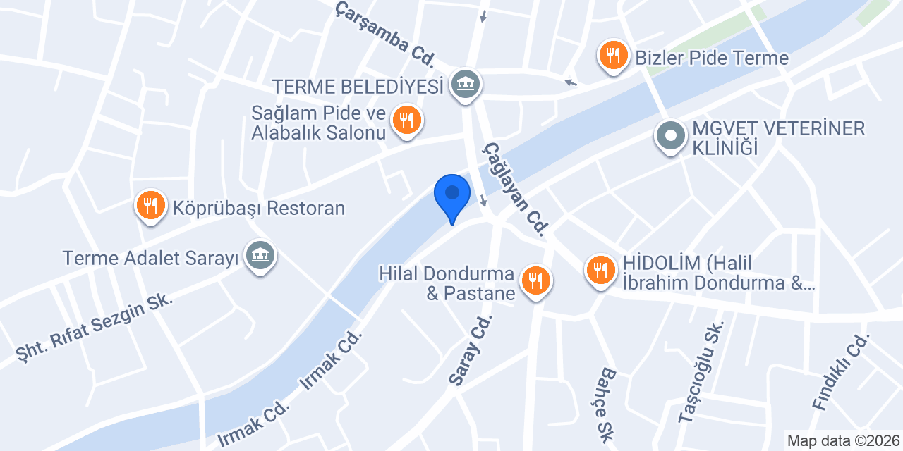 Terme Ticaret Borsası konumu