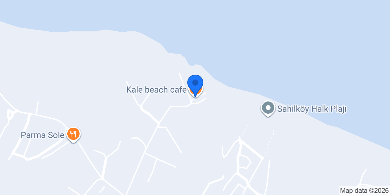 Kale beach cafe konumu