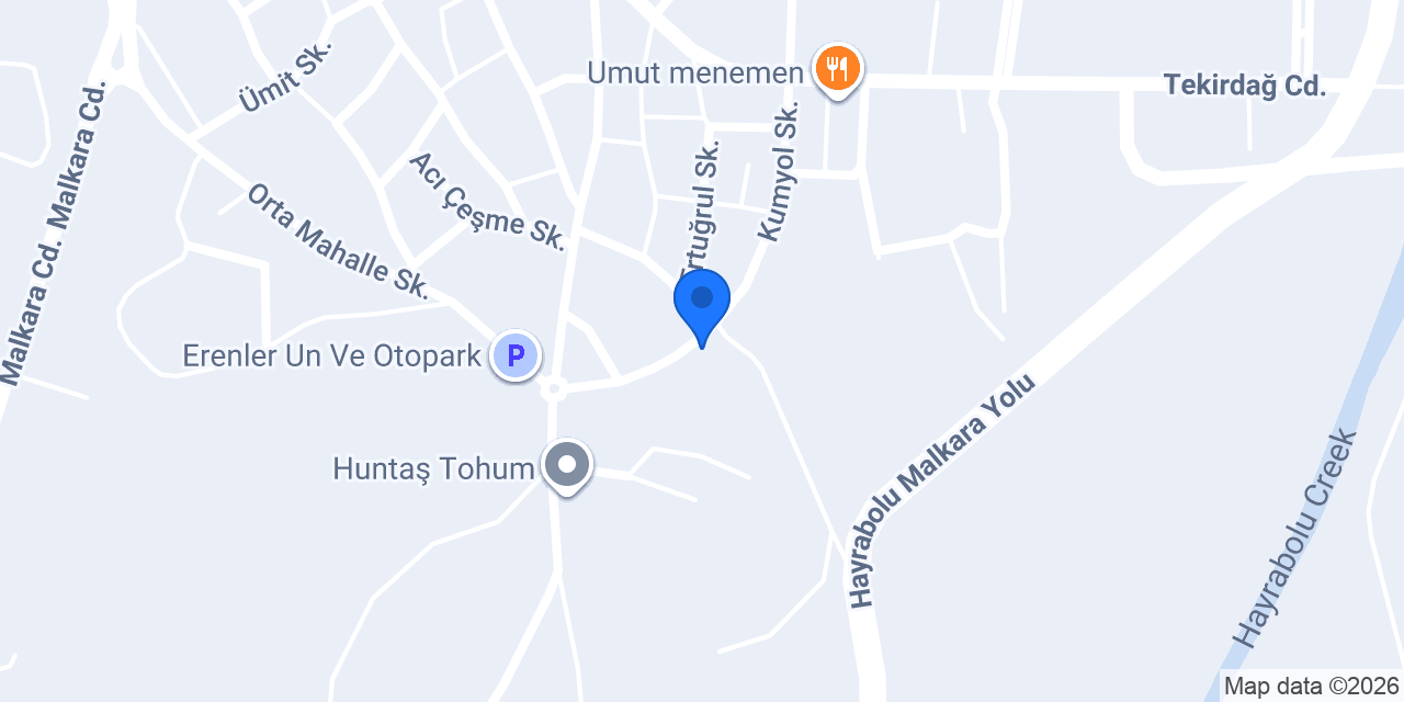 Hayrabolu Un Fabrikası konumu