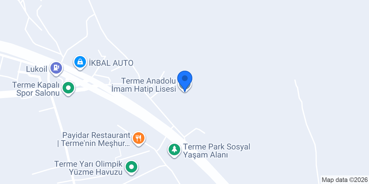 Terme Anadolu İmam Hatip Lisesi konumu