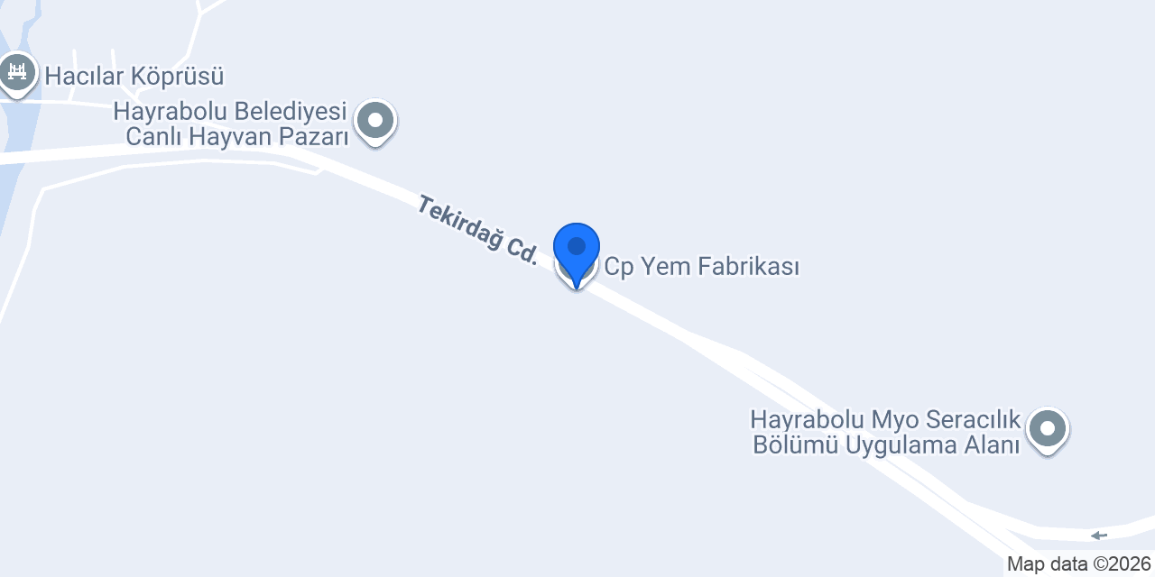 Cp Yem Fabrikası konumu