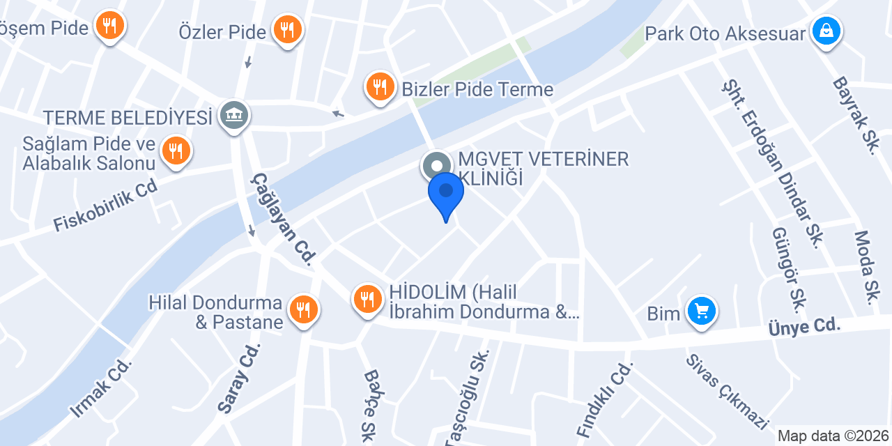 Özel Terme Onur Sürücü Kursu konumu