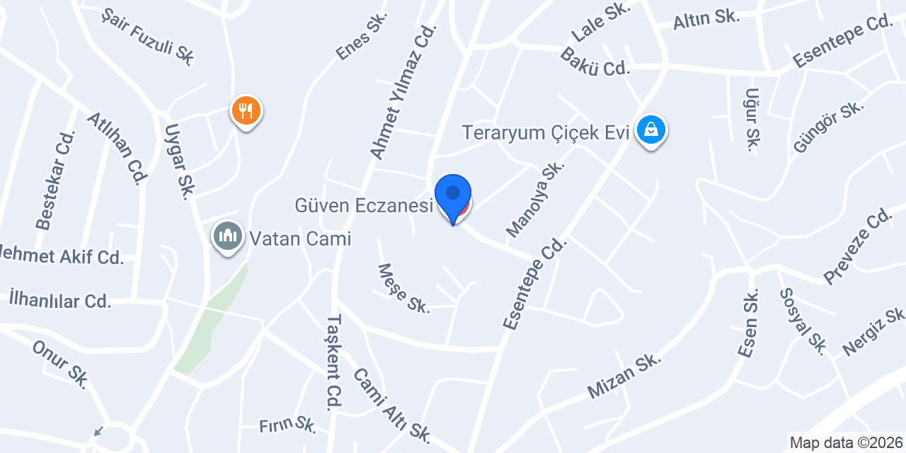 Güven Eczanesi konumu