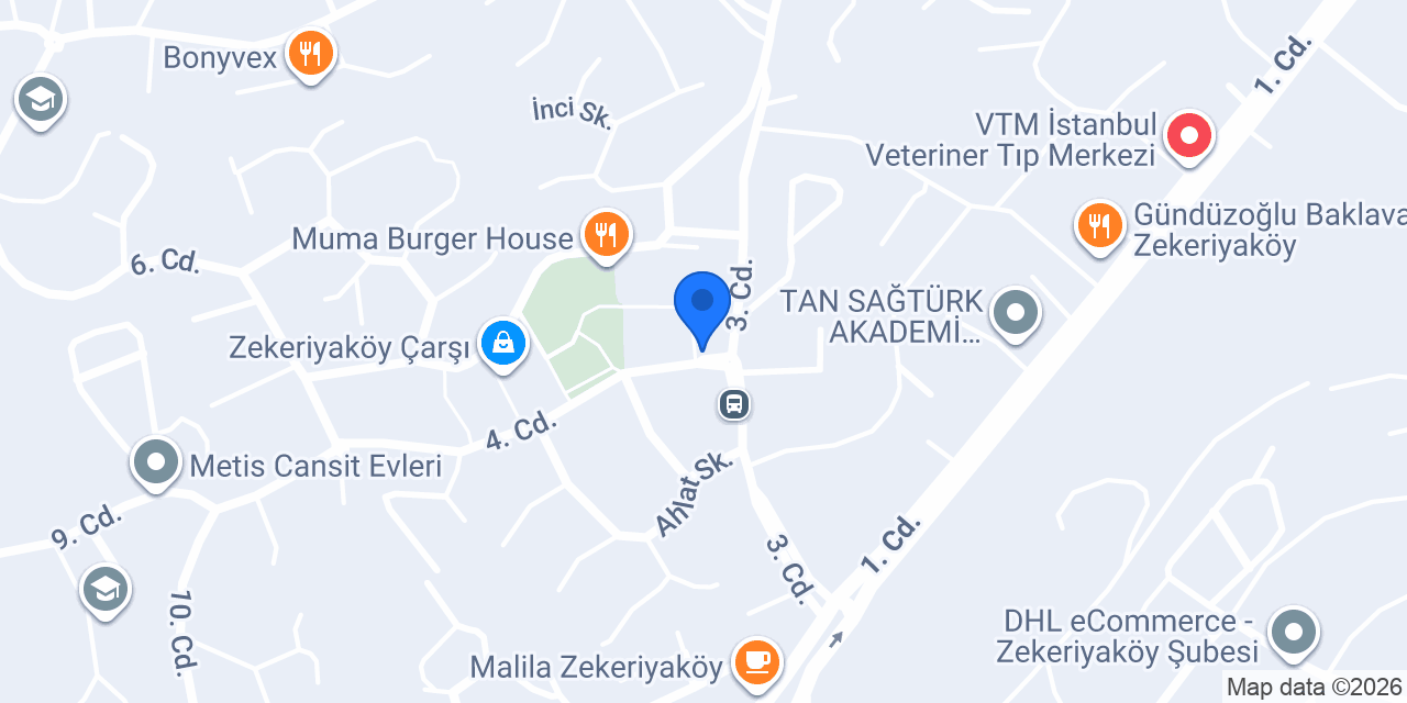 TEB Zekeriyaköy Şubesi konumu
