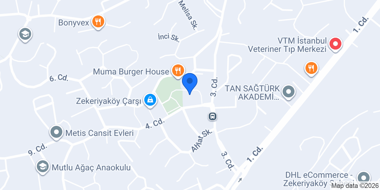 Yapı Kredi - Zekeriyaköy Şubesi konumu