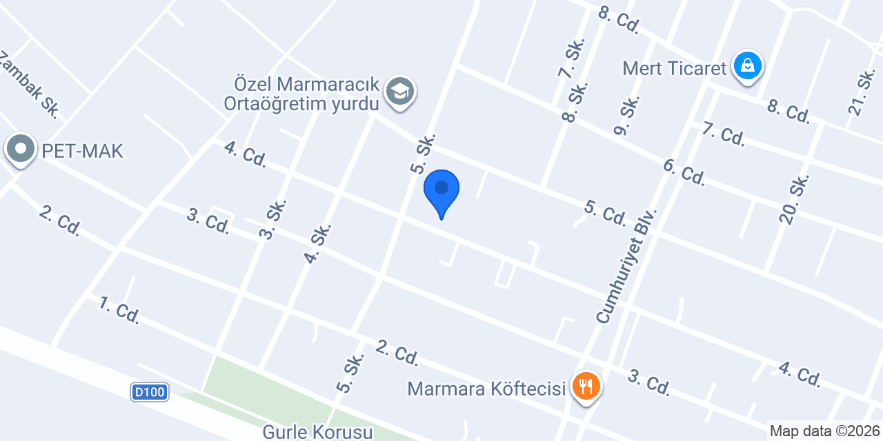 03 MERMER&MUTFAK&MOBİLYA konumu