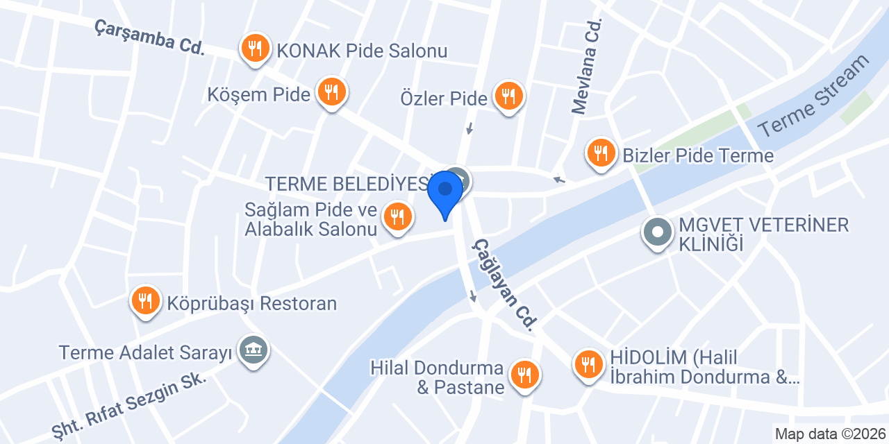 Öncü Terme konumu