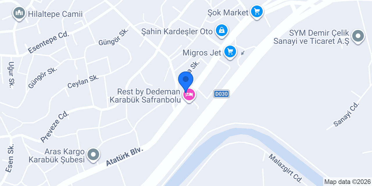 KRS BİLYA SANAYİ / KARABÜK konumu