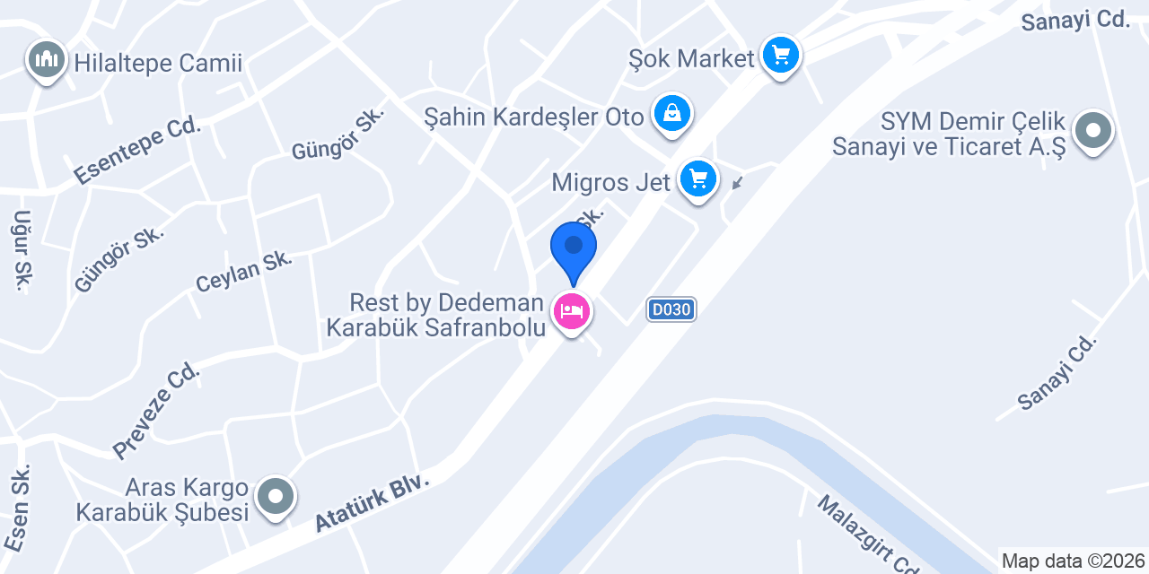 Kardelen Motors konumu