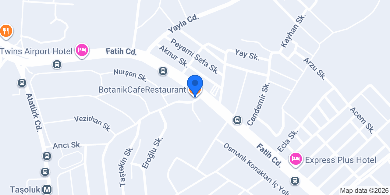 BotanikCafeRestaurant konumu