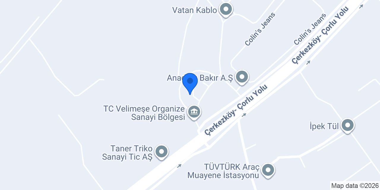 ADS Muhendislik Çorlu Şubesi konumu