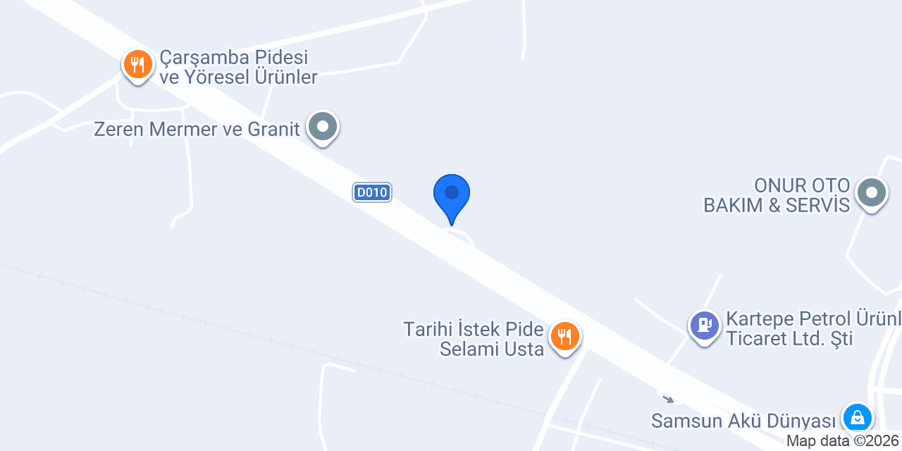 Hasat Motorlu Araçlar konumu