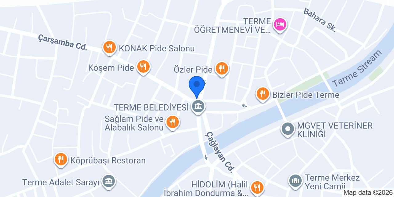 Serdar Usta Pastanesi konumu