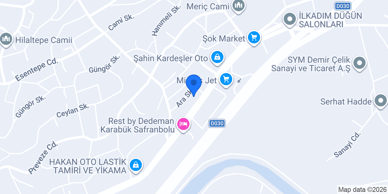 SYC Motorlu Araçlar konumu