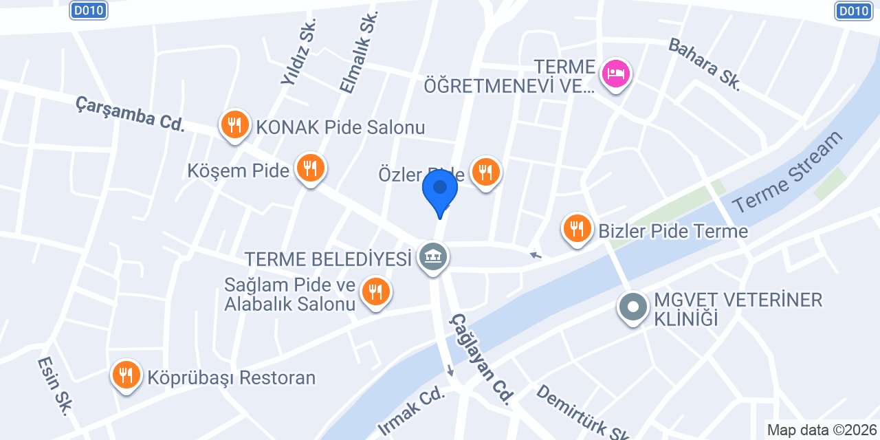 Crazy Döner Terme konumu