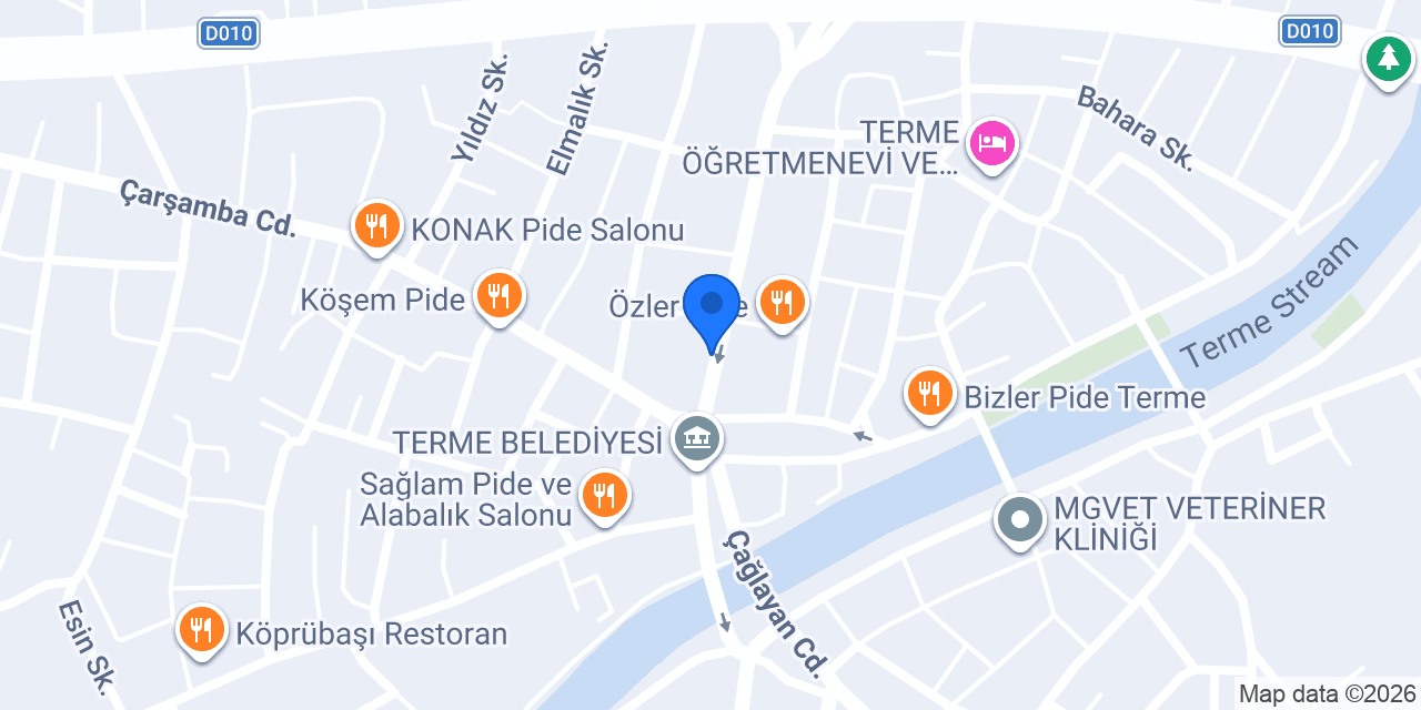 Otantik Terme Pide Salonu konumu