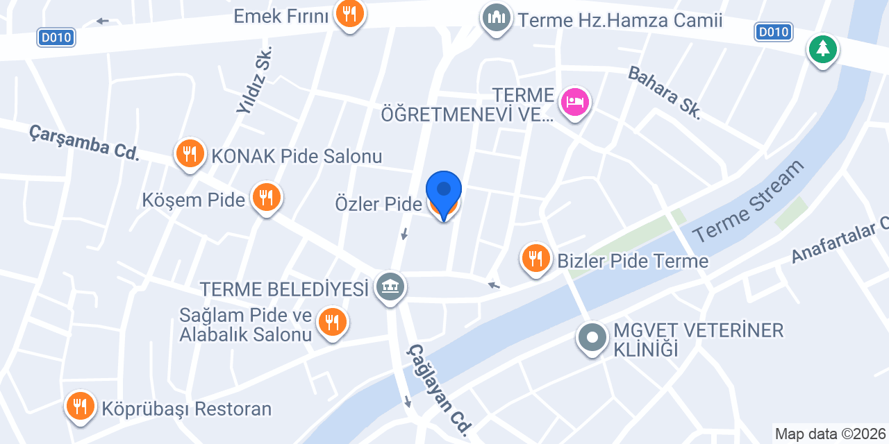 Özler Pide konumu