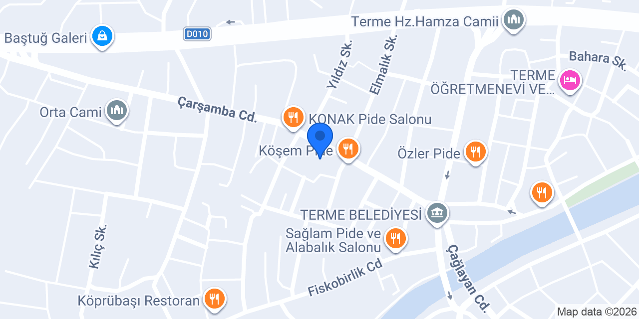 Terme Halk Eğitim Merkezi HEM konumu