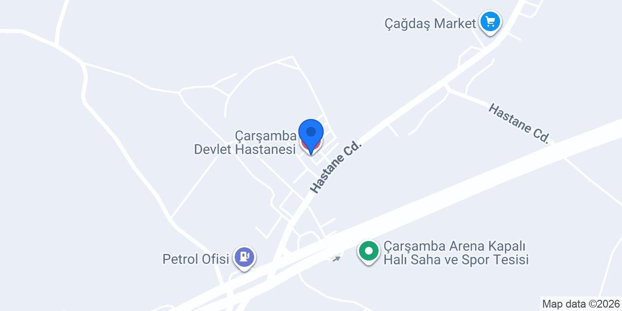 Çarşamba Devlet Hastanesi konumu