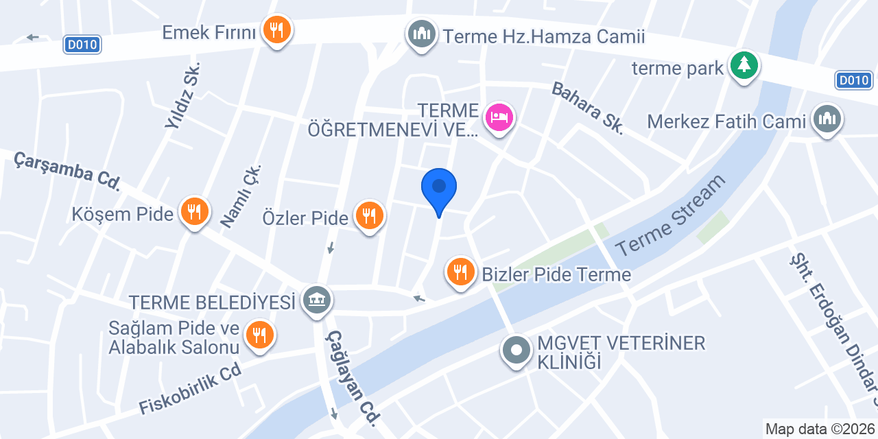 Görgülü Emlak Terme konumu