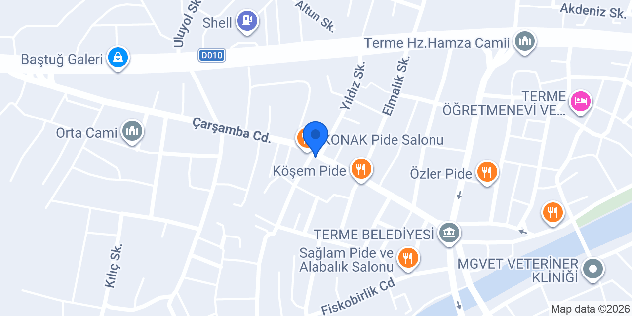 Özel Terme Sürücü Kursu konumu