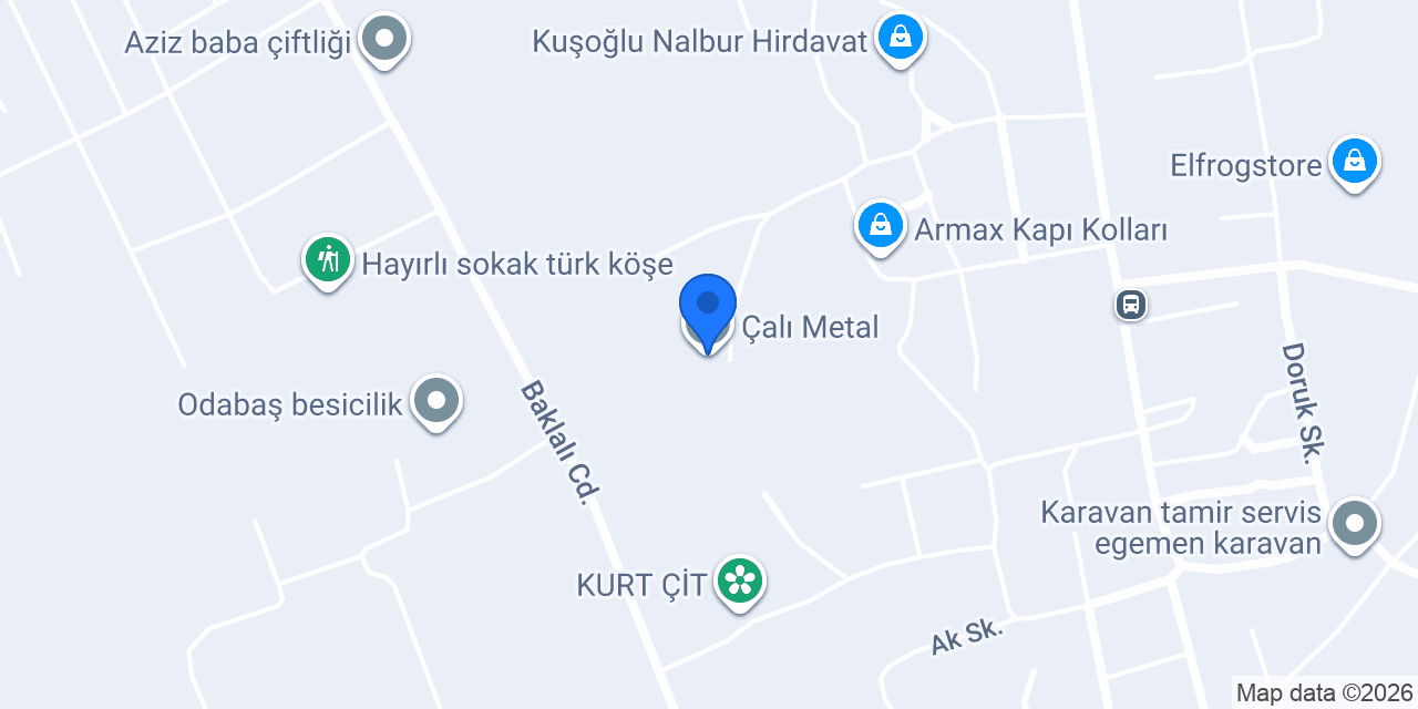 Çalı Metal konumu