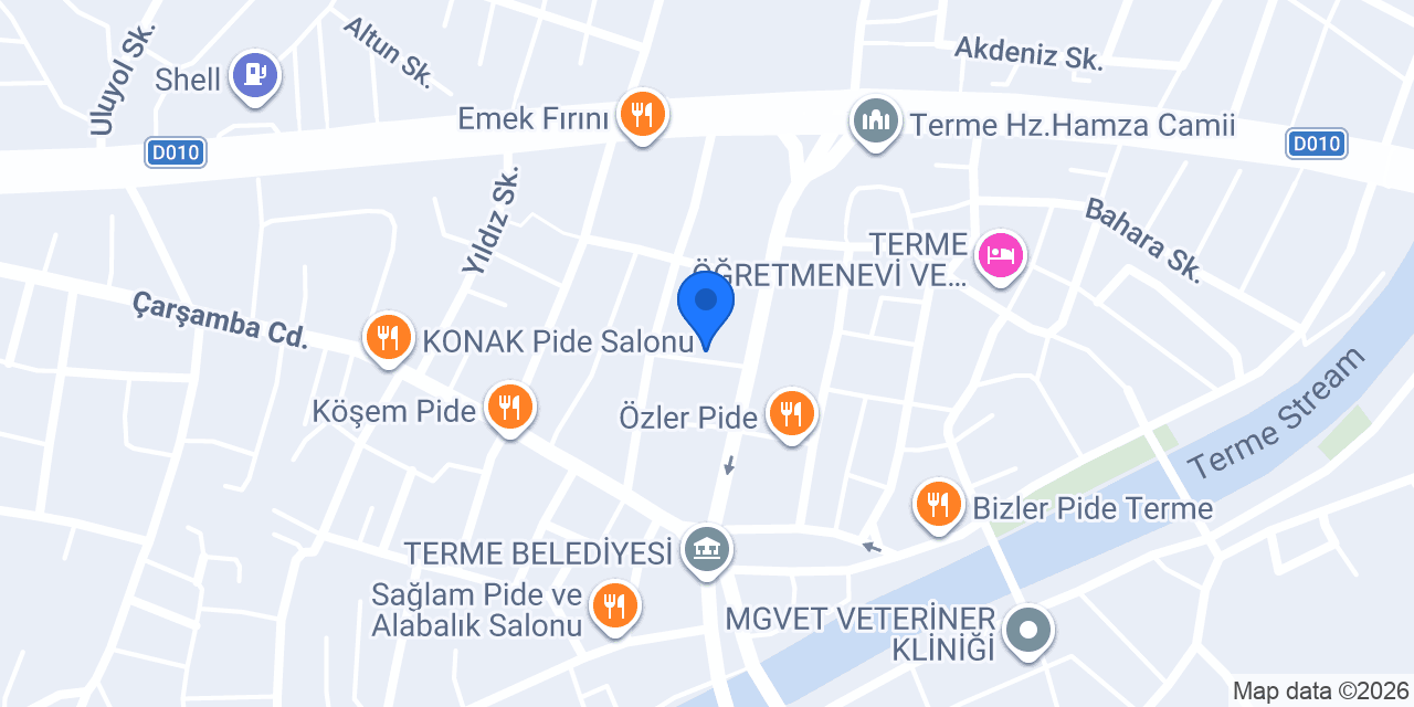 Terme taksi erol konumu
