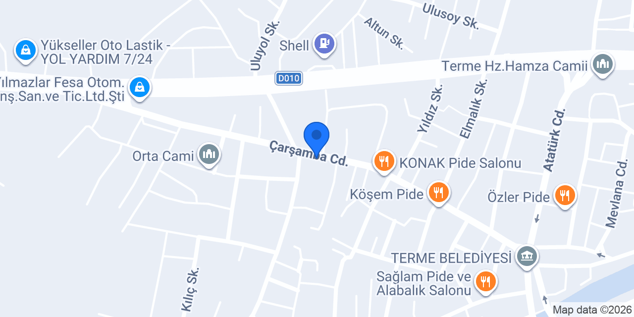 Bambi Yatak Terme konumu