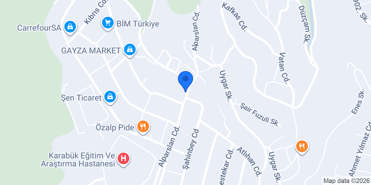 Şok Market konumu