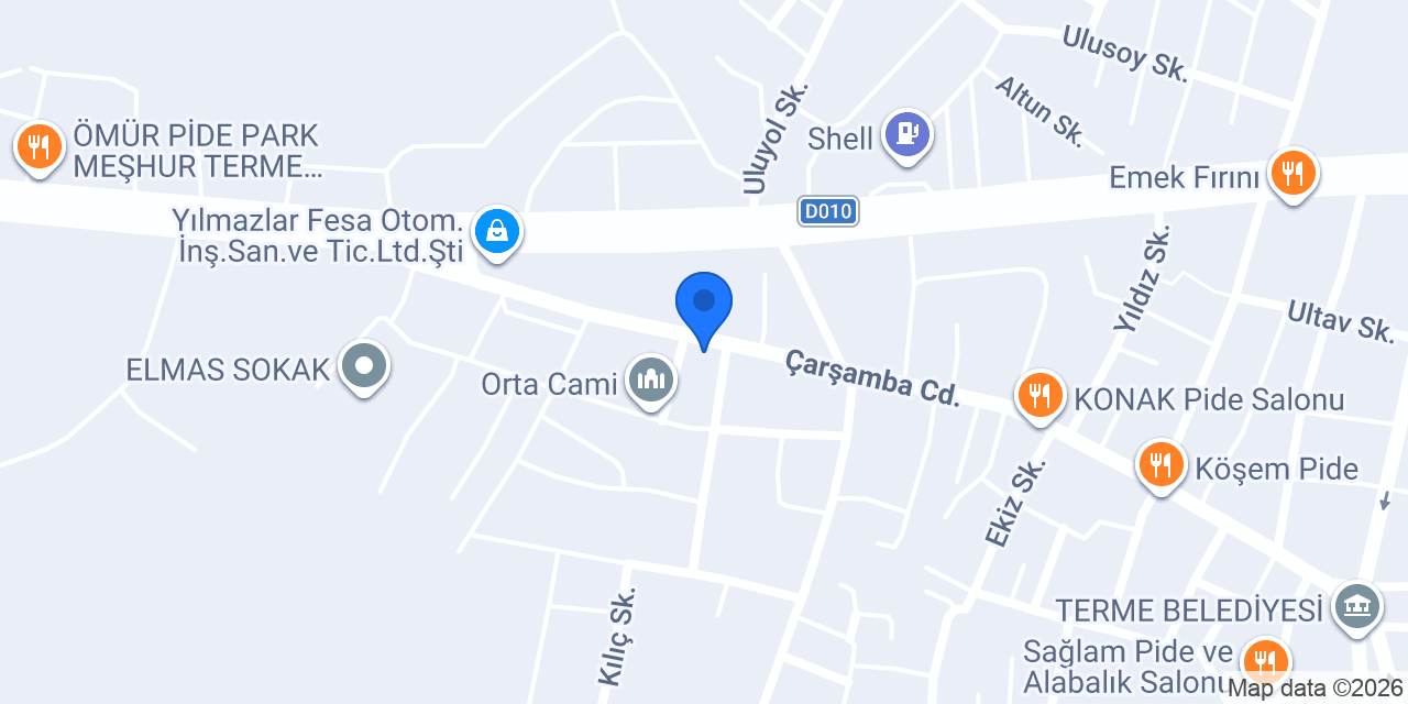 Arif Öziç Optik Terme konumu