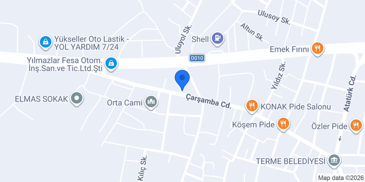 Demircioğlu Otomotiv konumu