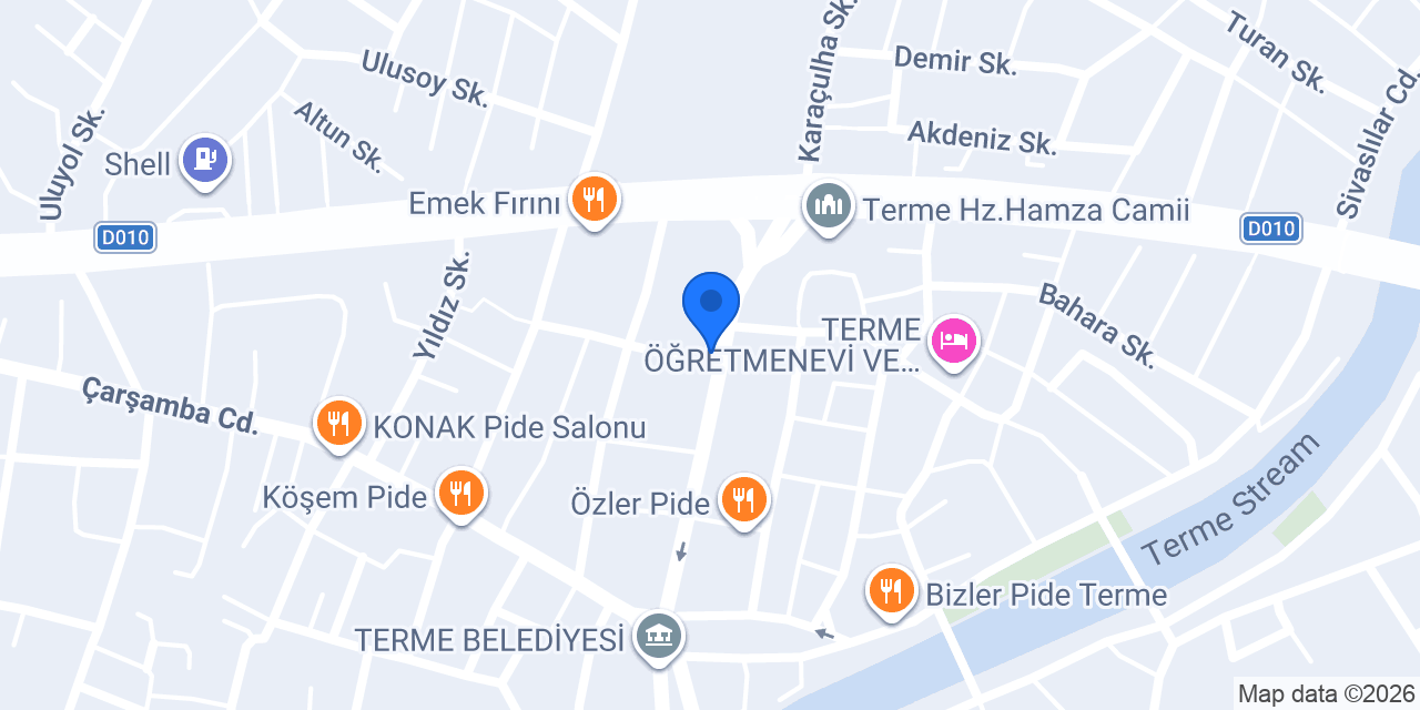 Şengül Gözde Pastanesi konumu