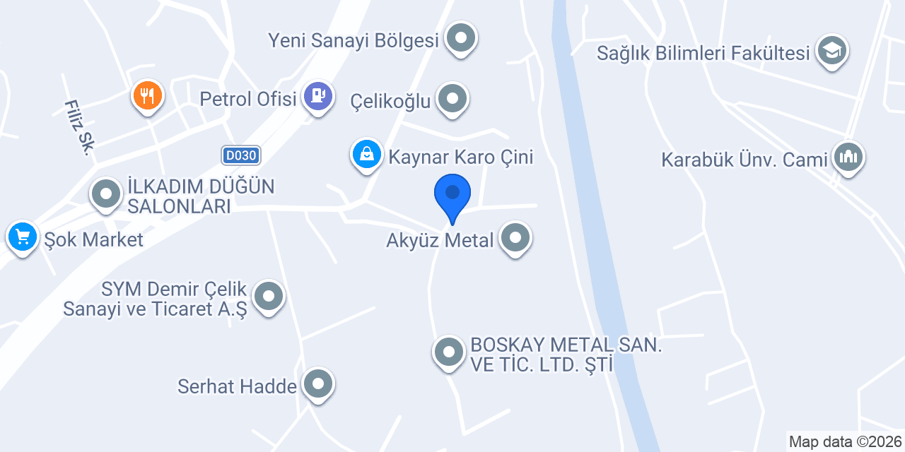 Atasan Demir Çelik konumu