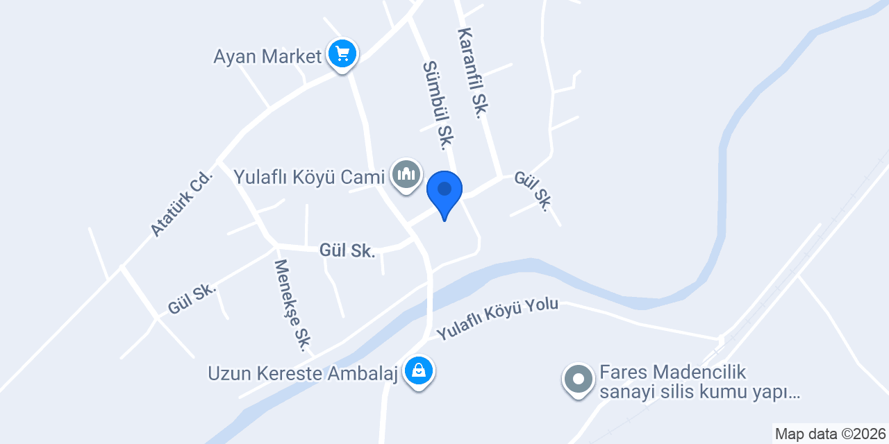 Yulaflı İlkokulu konumu