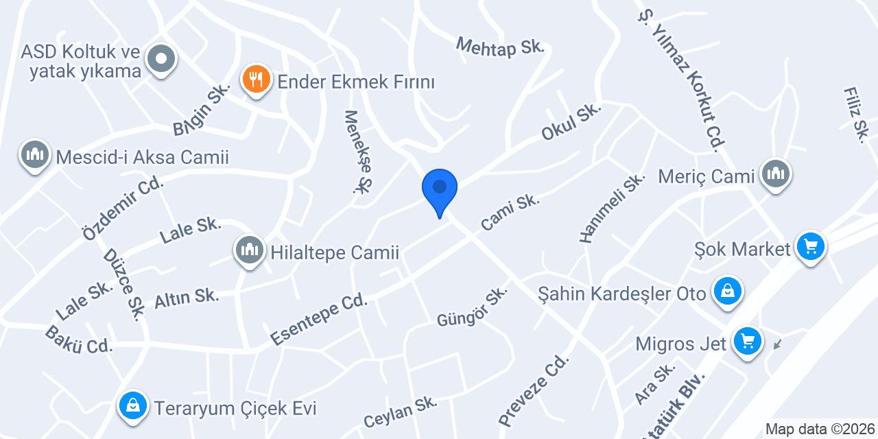 Yeni nesil Özcan pasta & cafe konumu