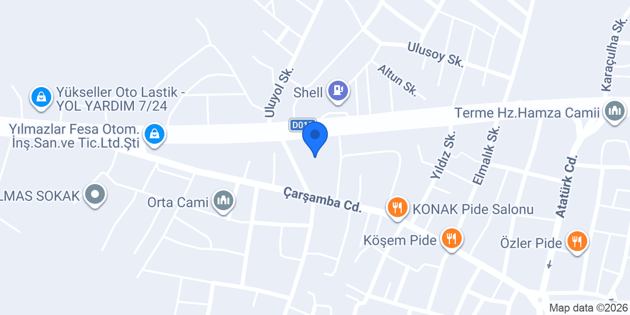 ÖZ Elif Otomotiv konumu