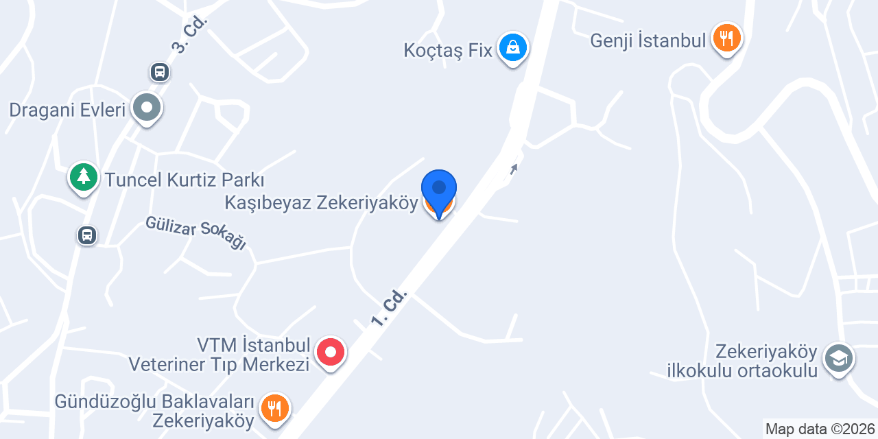 Kaşıbeyaz Zekeriyaköy konumu